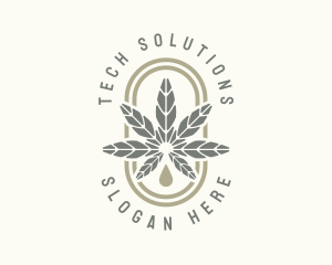 Herbal - Hemp Cannabis Weed logo design