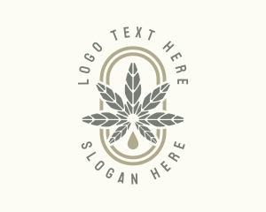 Weed - Hemp Cannabis Weed logo design