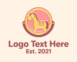 Learning Center - Horse Kiddie Ride logo design