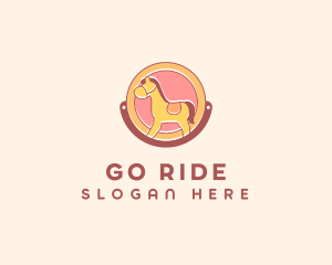 Horse Kiddie Ride logo design