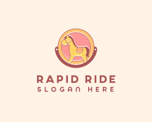 Horse Kiddie Ride logo design