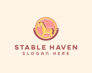 Horse Kiddie Ride logo design