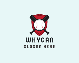 Baseball Bat Shield  Logo