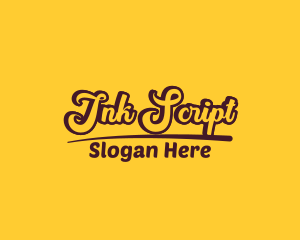 Script - Quirky Retro Script logo design