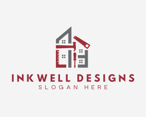 House - House Construction Tools logo design