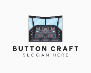 Buttons - Airplane Navigation Control logo design