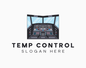 Airplane Navigation Control logo design