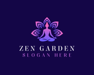 Lotus Yoga Zen logo design