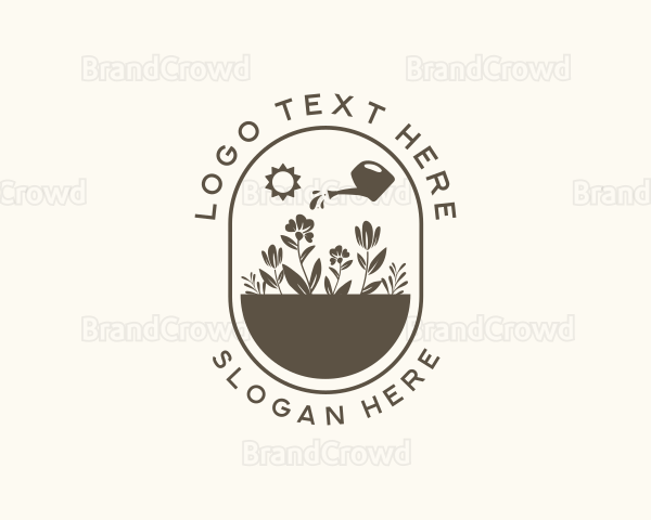 Floral Gardening Care Logo