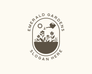 Floral Gardening Care logo design