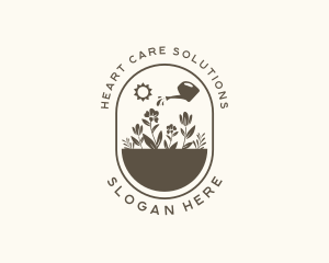 Floral Gardening Care logo design