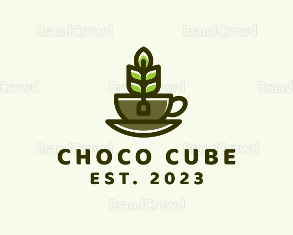 Organic Tea Cup Logo