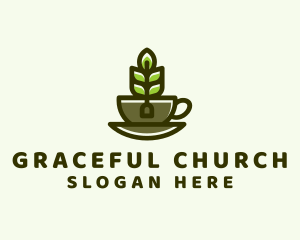 Organic Tea Cup Logo