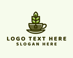 Organic Tea Cup Logo