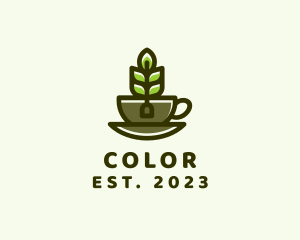 Organic - Organic Tea Cup logo design