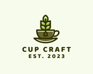 Cup - Organic Tea Cup logo design