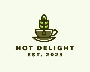 Organic Tea Cup logo design