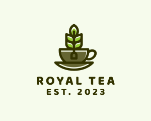 Organic Tea Cup logo design