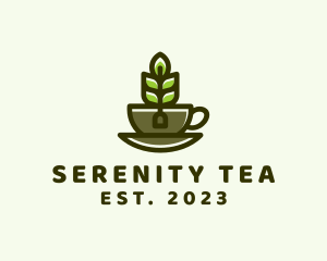 Tea - Organic Tea Cup logo design