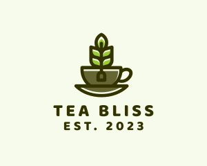Tea - Organic Tea Cup logo design
