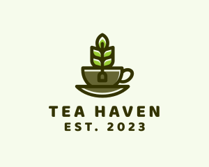 Organic Tea Cup logo design