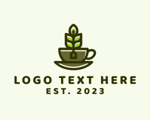 Tea - Organic Tea Cup logo design