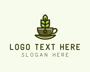 Cup - Organic Tea Cup logo design