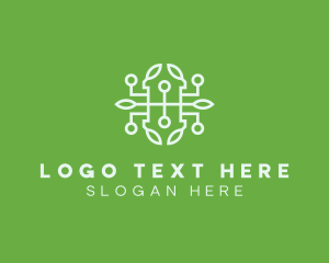 Tech - Leaf Biotech Laboratory logo design