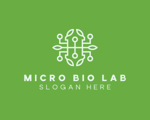 Leaf Biotech Laboratory logo design