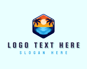 Tourist - Beach Resort Getaway logo design