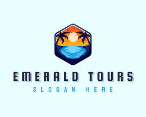 Beach Resort Getaway logo design