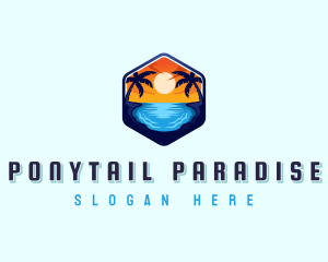 Beach Resort Getaway logo design