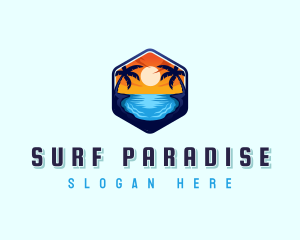 Beach Resort Getaway logo design