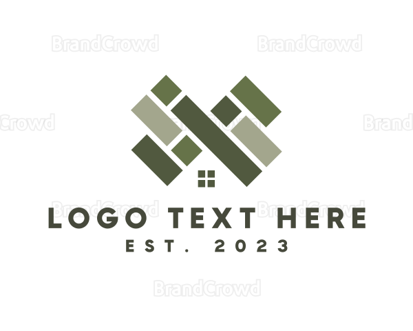 House Tile Flooring Logo