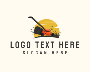 Agriculture - Sunset Lawn Care Gardening logo design