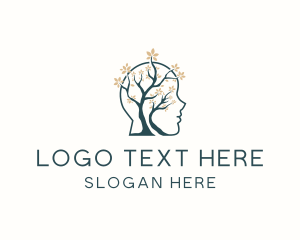 Iq - Human Tree Mental Wellness logo design