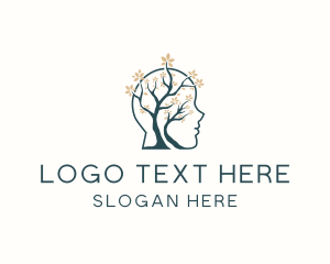 Tree - Human Tree Mental Wellness logo design