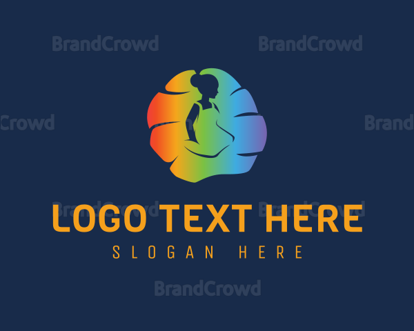 Rainbow Woman Dress Logo