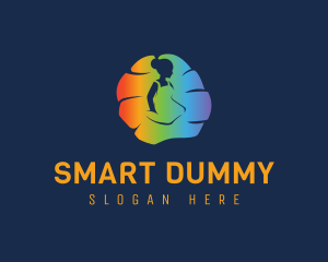 Dummy - Rainbow Woman Dress logo design