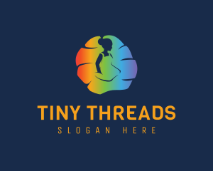 Rainbow Woman Dress logo design