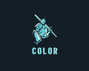 Medieval Knight Soldier Logo