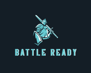 Soldier - Medieval Knight Soldier logo design