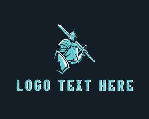 Medieval Knight Soldier Logo