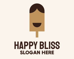 Happy Chocolate Popsicle logo design