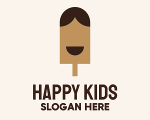 Happy Chocolate Popsicle logo design