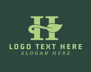 Vegan - Hammer Repair Letter H logo design