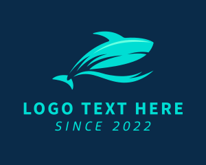 Oceanic - Shark Ocean Aquarium logo design