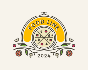 Pizza Food Pizzeria logo design