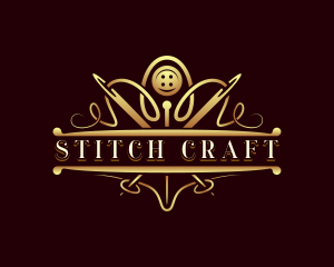 Tailor - Tailoring Needle Button logo design