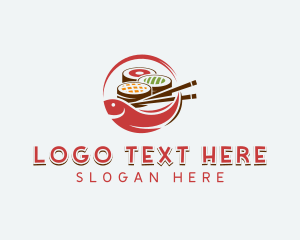 Dining - Fish Sushi Dining logo design